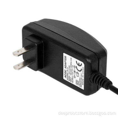 Portable Switching Power Supply for CCTV Camera with 12V/1A Output Standard, USA-Plug